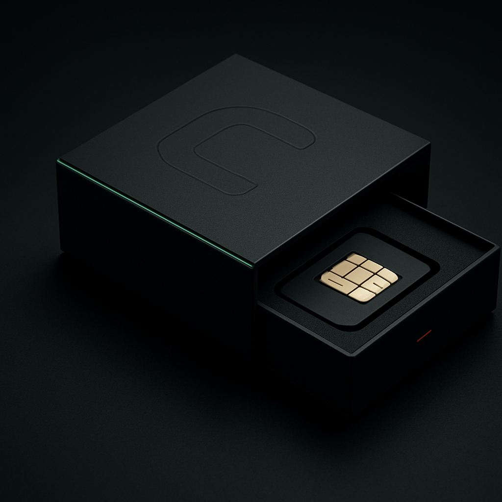 Embalagem premium do chip físico da Chip Já